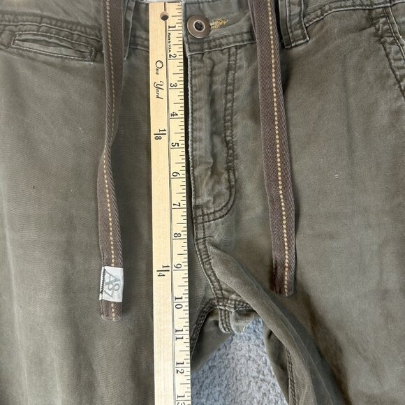 Vintage Aeropostale Pants Mens 33x32 Beige Cargo Paratrooper Drawstring Y2K - Picture 5 of 7